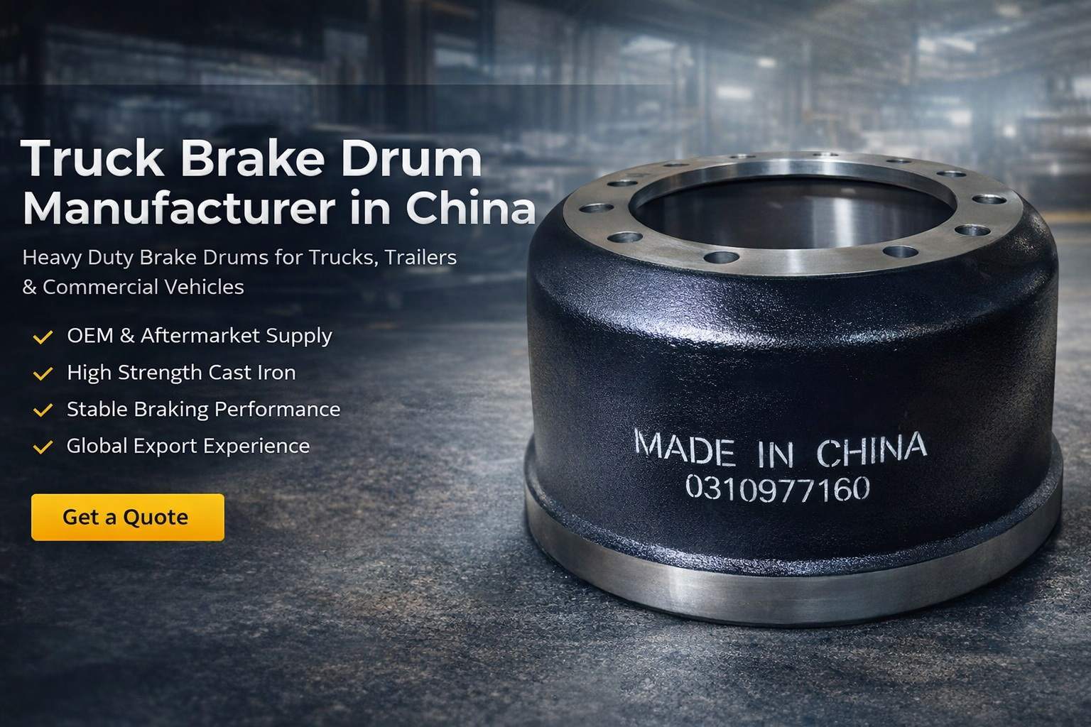 Quality Truck Brake Drum factory