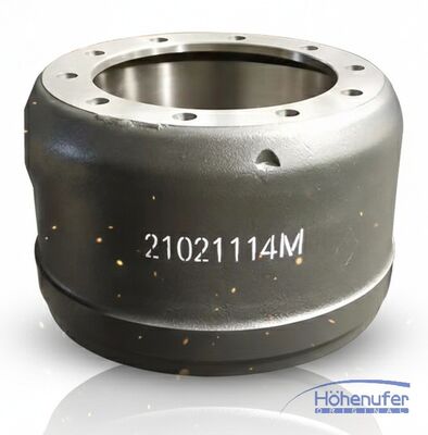 OE 21021114M Trailer Brake Drums Heavy Duty Brake Drum For Trucks