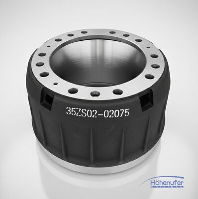 Cast Iron 35ZS02-02075 Heavy Duty Brake Drums For Yutong & King Long Bus