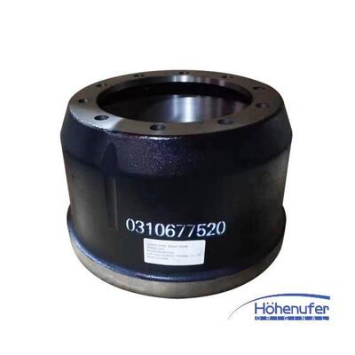 0310677520-2 Heavy Duty Brake Drums Casting Iron Trailer Brake Drums