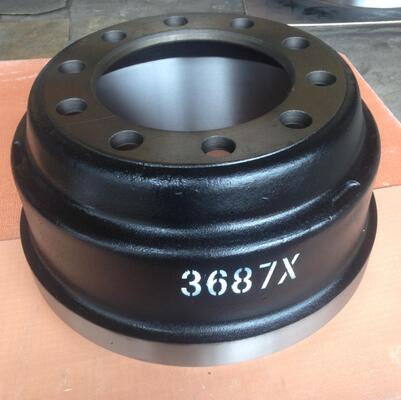 Full Cast Iron Brake Drums 3687X Class 8 Heavy Truck Brake Drums