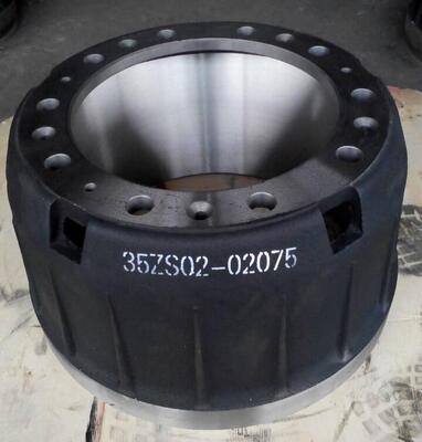 Cast Iron 35ZS02-02075 Heavy Duty Brake Drums For Yutong & King Long Bus