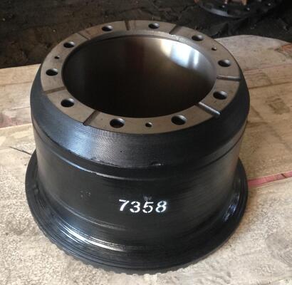 Heavy Duty Truck Brake Drums 7358 15"X4" Rear Brake Drum For Trailers