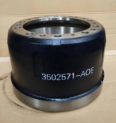 3502571-A0E / 3502571-AOE Rear Brake Drum for FAW J6 / J7 Heavy Trucks