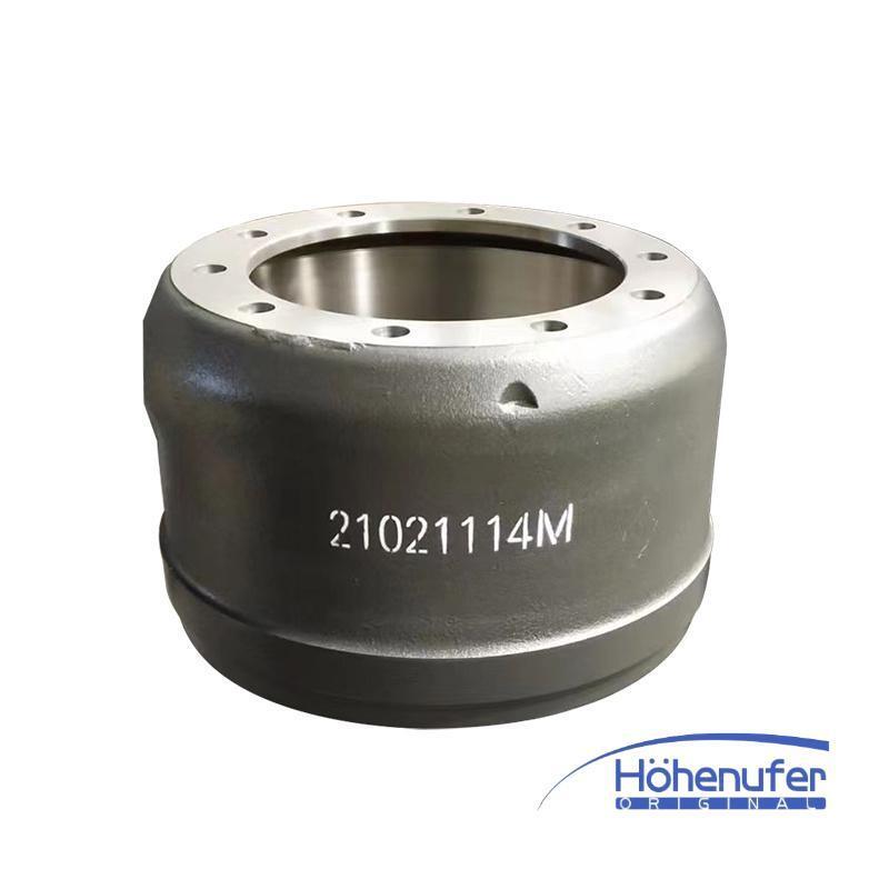 OE 21021114M Trailer Brake Drums Heavy Duty Brake Drum For Trucks