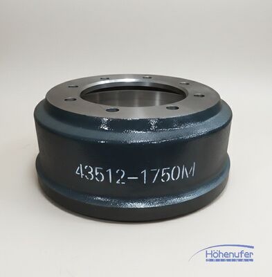 OE 43512-1750M Isuzu Brake Drum Replacement G3000 Cast Iron Brake Drum