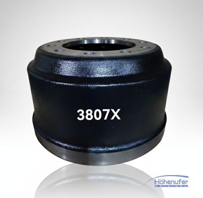 Lightweight Full Cast Brake Drum 3807X 16.5x8.6" Outboard Mount
